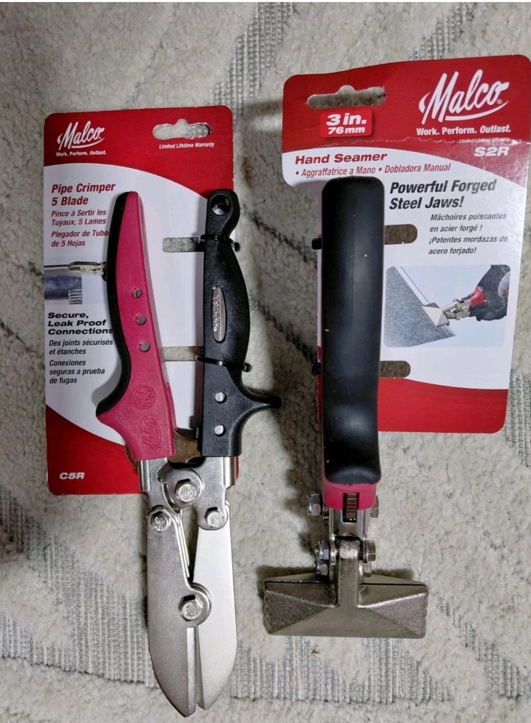 Malco Pipe Crimper. & Malco Hand Seamer 