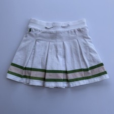 Polo Ralph Lauren Skirt Girls Size 6X White Pleated Drawstring Activewear Casual
