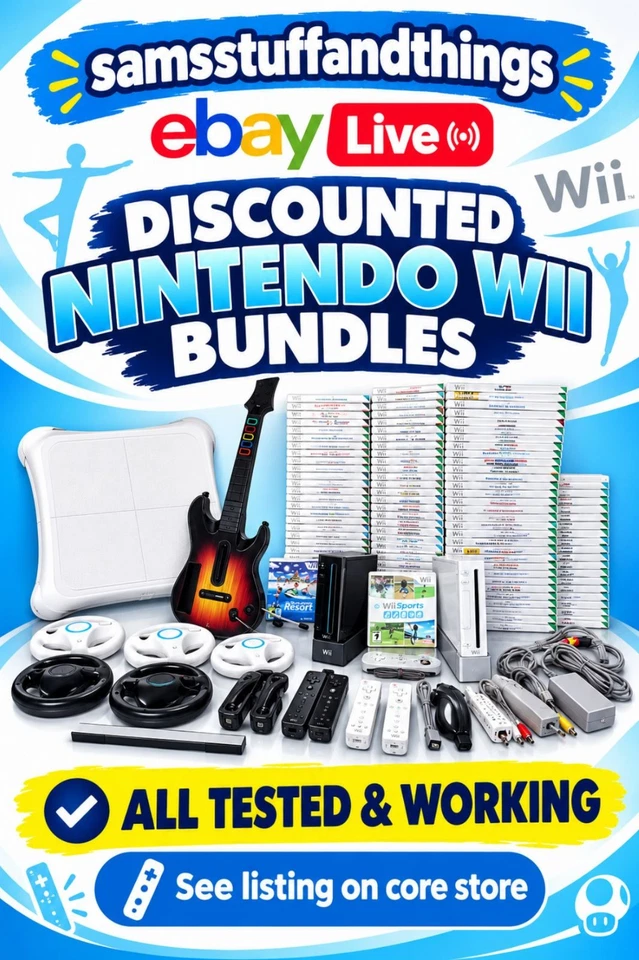 Nintendo Wii - Fast Sale - Lots of Diffrent Bundles - Discounted Prices