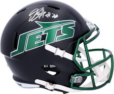 Breece Hall New York Jets Autographed 2024 Alternate #1 Speed Replica Helmet