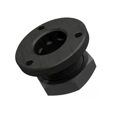 GrovTec GTHM196 Non-Rotating Flanged Base for Hollow Stock - Black Oxide