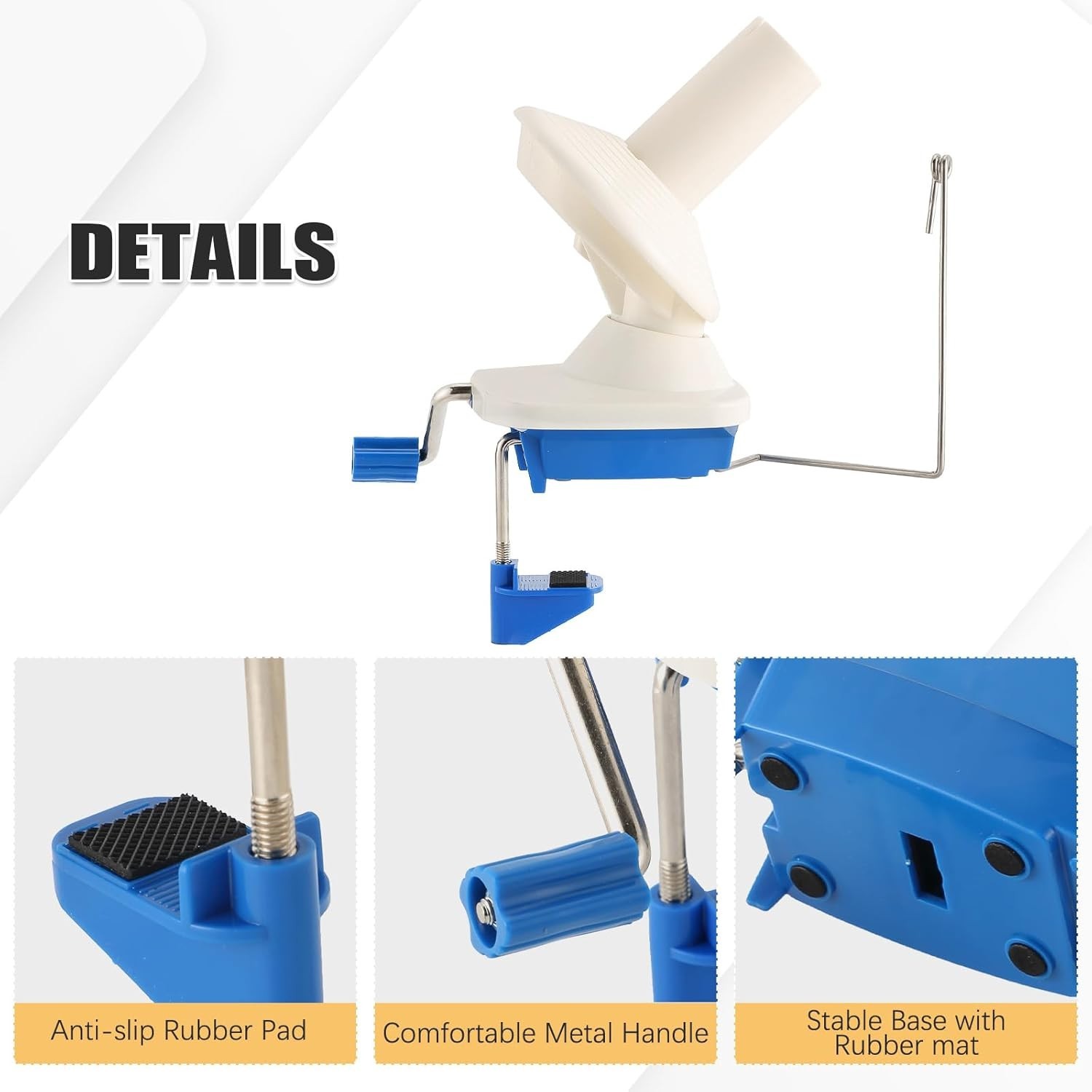 Yarn Ball Winder, Hand-Operated Yarn Ball Winder Swift Yarn Winder, Yarn