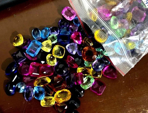 Natural 50 Ct Sapphire Mix Color 5-7 Pcs Mix Cut Certified Loose Gemstone Lot