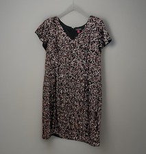 Vince Camuto Bronze and Silver Sequin Black Evening Party Dress Size 14