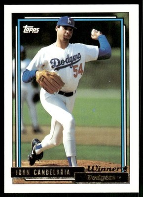 1992 Topps #363 John Candelaria Gold Winners