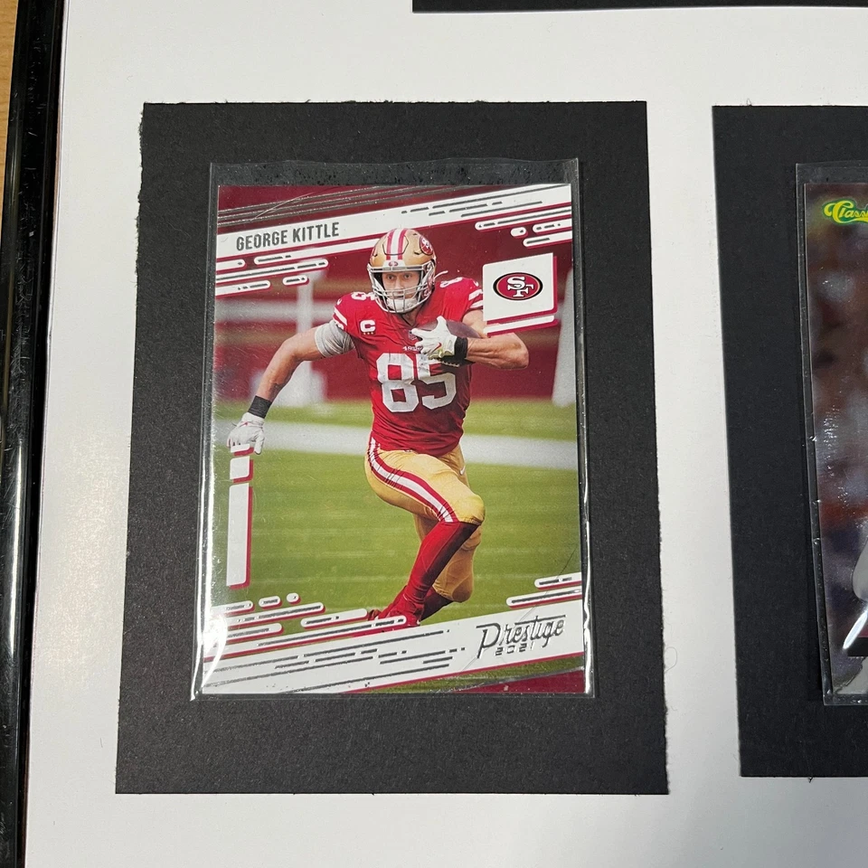 Marco de tarjetas coleccionables de fútbol americano de San Francisco 12x18 Foto 2 de 4