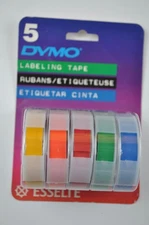 Dymo 7284-14 Labeling Tape - 3/8" / 5 Colors - New Old Stock / New in Package