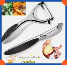 2-Pack Stainless Steel Vegetable & Fruit Peeler – Non-Slip Handle Potato Peeler