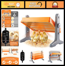 Adjustable Chick Brooder Heater Plate - 12"x8" Poultry Warmer for 10 Chicks  Du