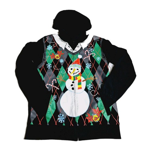 Quicksilver Zip-Up Hoodie Small Reversible, Grunge, Emo, Ugly Christmas - 第 2/11 張圖片