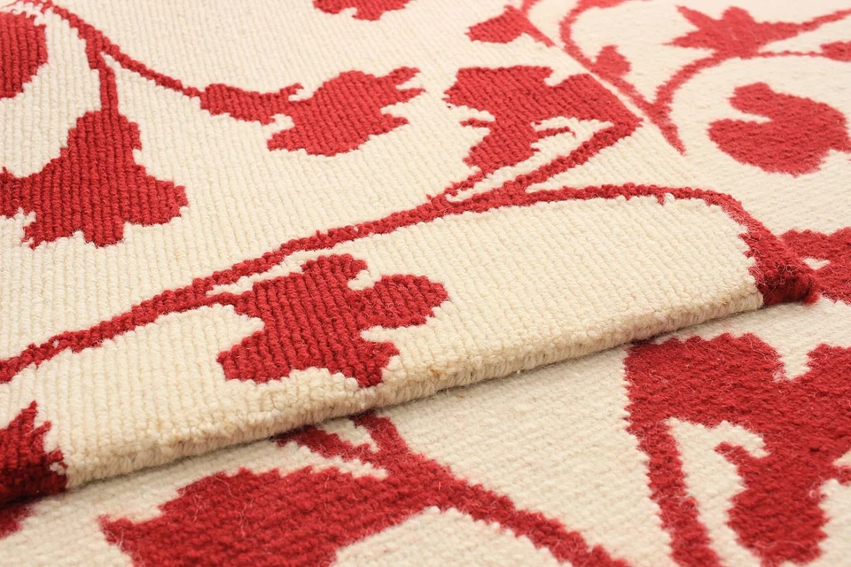 Traditional Cream 3'8" x 5'6" Hand-knotted Oriental Carpet Wool Area Rug - Image 3 of 4