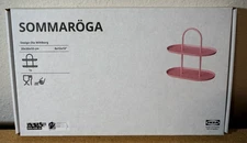 Ikea Sommaroga Pink Serving Stand Two Tiers 005.438.32
