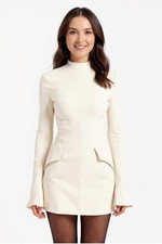 HOUSE OF CB 'Mahalia' Vintage Cream Mini Dress/Size M