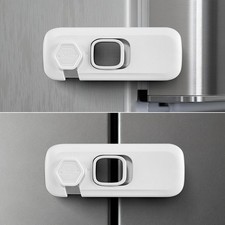 Fridge Locks for Kids with Strong Adhesive, 2 Pack Pet Child Proof Refrigerat...