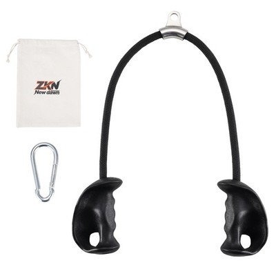 Tricep Rope Pull Down Attachment with Ergonomic Handles,Triceps Rope for Cabl...
