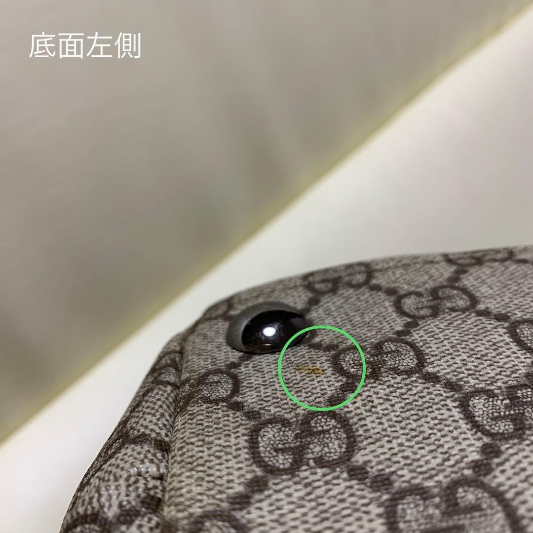 GUCCI GG Supreme PVC Leather Tote Bag Large Brown Authentic Excellent thumbnail 7