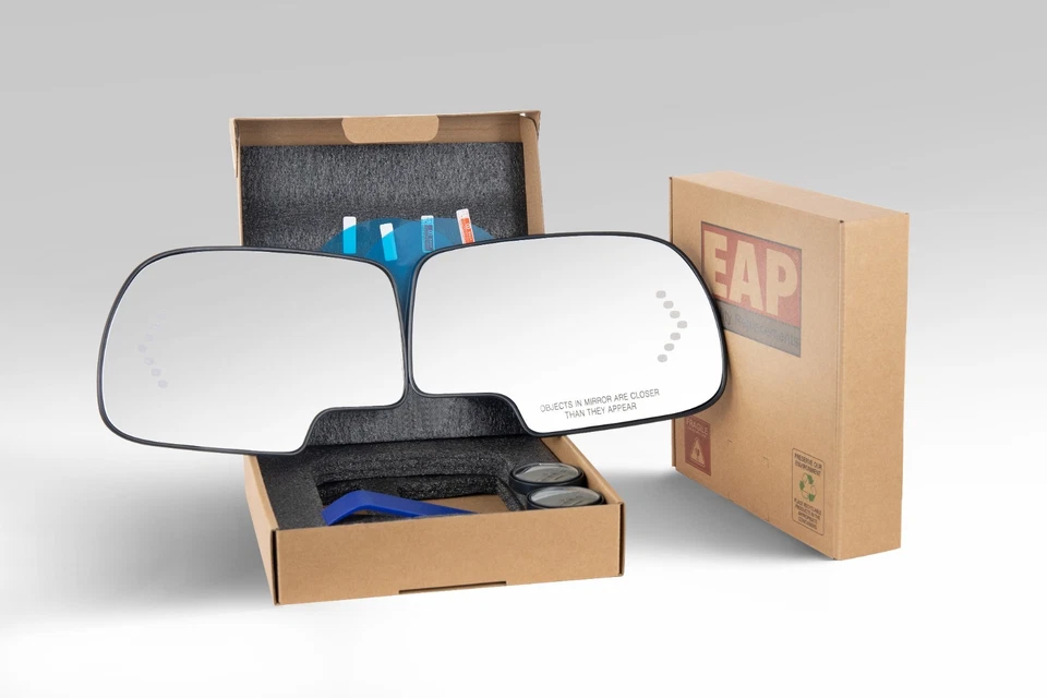 Pair of Mirror Glasses For Chevy GMC Cadillac 1999-2007 Heated Signal - Image 2 of 4