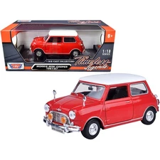 Motormax "Timeless Legends" Morris Mini Cooper 1/18 Red