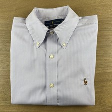 Polo Ralph Lauren Men's L Classic Fit L/S Shirt 16.5 34/35 University Stripe