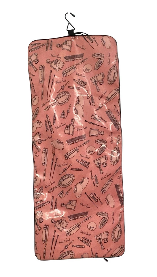 Victoria's Secret туалетных принадлежностей сумка вися косметики чехол путешествий рулон ретро косметика - Изображение 3 из 4