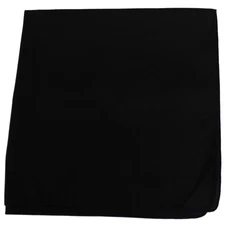 Balec Set of 12 Blank Solid Black Bandanas for Men and Women in Dozen