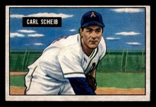 1951 Bowman Baseball #83 Carl Scheib EX *k1