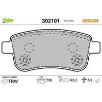 Valeo 302101 Bremsbelagsatz FüR Renault Mitsubishi Megane Grand Scenic Fluence