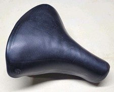Vtg 70's Schwinn Black Cruiser Sprung Saddle Seat Synthetic/Steel MPN T 85