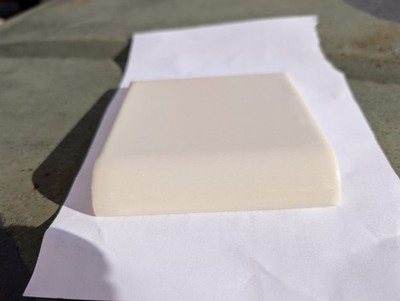 2 pcs American Olean Ceramic Tile Mud 4 1/4'' Bullnose A4402 Matte Almond #87 USA