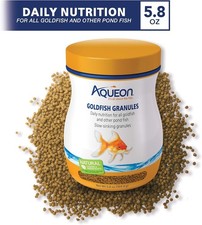 Aqueon Goldfish Slow Sinking Granules Fish Food   5.8 oz 100106053 Premium Nut