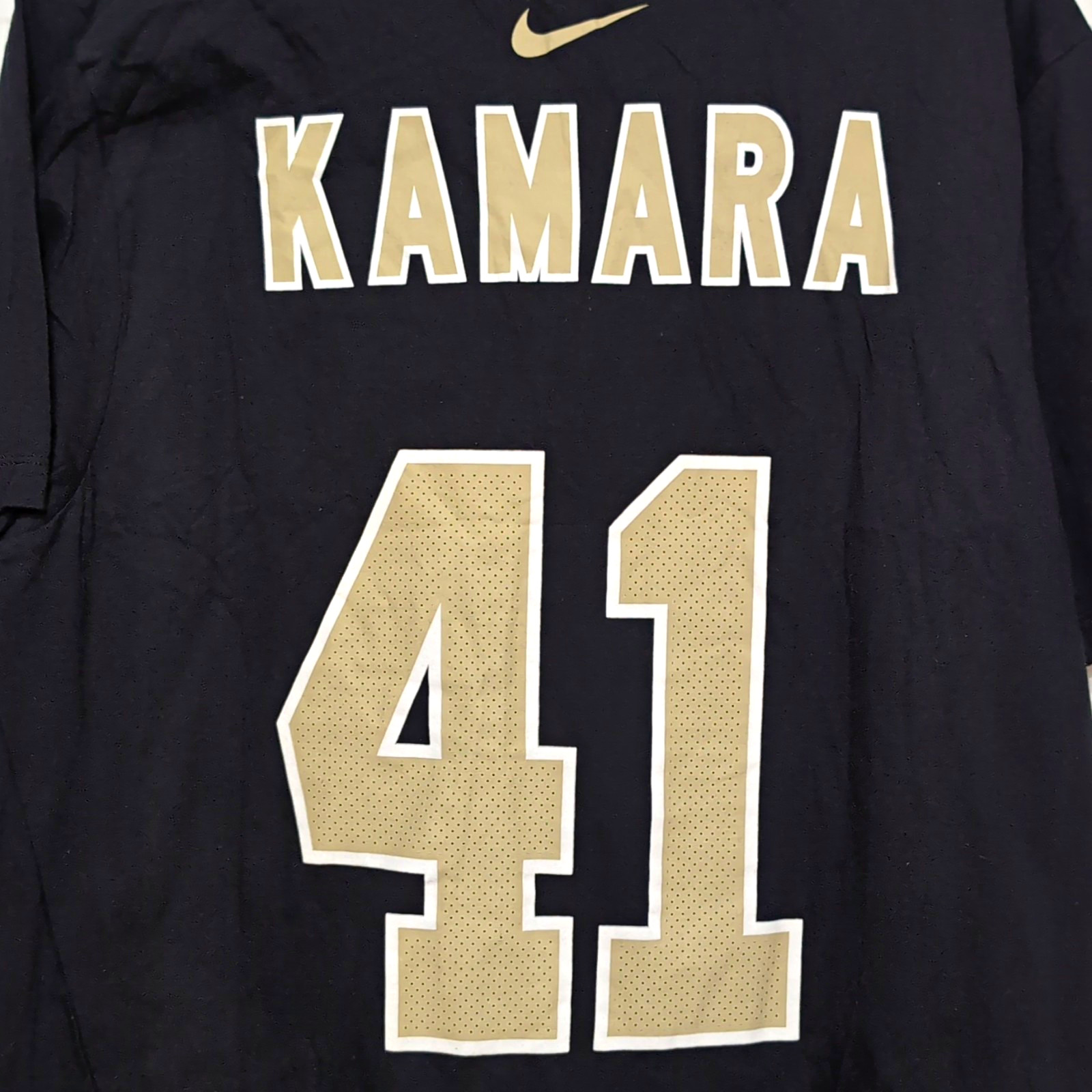 Nike New Orleans Saints Alvin Kamara #41 Black/Gold NFL Football Shirt XL