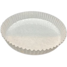 Pure White Baking Cups, Plain White 125mm×20mm (300 pcs)