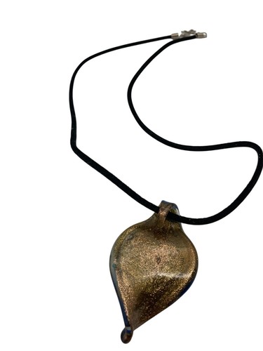 Set Of Vintage Gold-Tone & Silver-Tone Necklaces With Glass Pendants Tassels & L - Picture 6 of 10