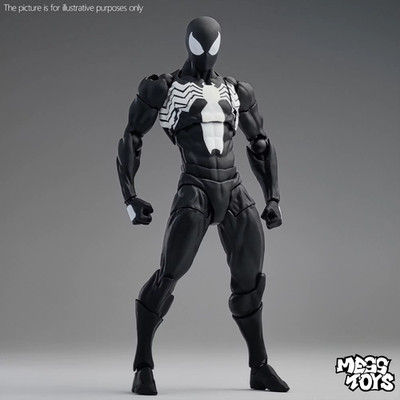 Spider-Man Marvel Figur beweglich 15 cm Black Suit Kostüm Top Preis Qualität