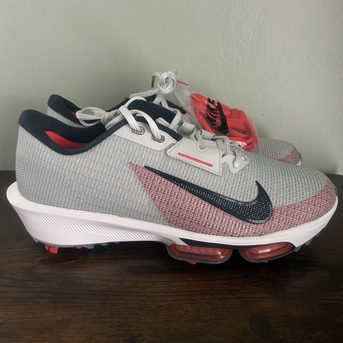 Nike Air Zoom Infinity Tour Shoes Mens Size 11.5 Gray Red Golf Spikes FZ8798-001 Nike Air Zoom Infinity Tour NRG Golf Shoes | Mercari main image 4
