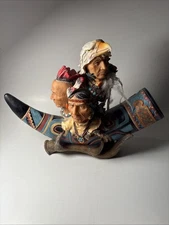 Native American tribal chiefs tribute statute figure 11” Tall 12” Wide