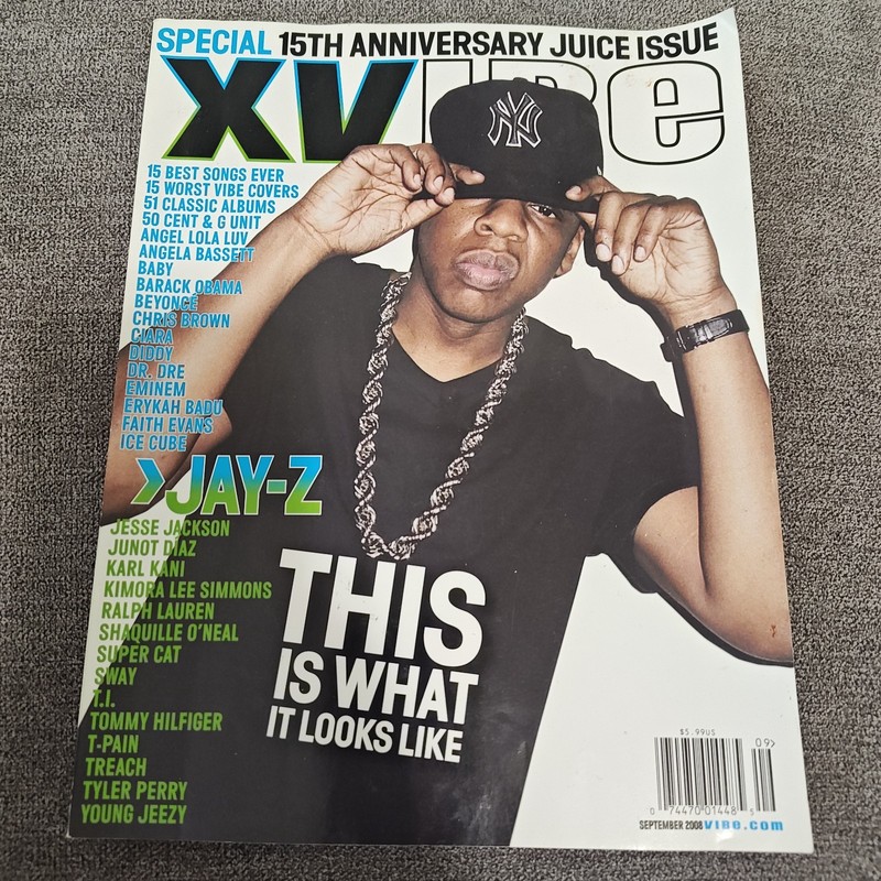 Vintage Jay Z XVIBE Vibe Magazine September 2008 15th Anniversary Issue Rap XXL