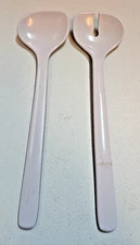 Set of (2) Mepal Rosti Synthesis Salad Serving Utensils; Blue/White
