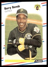 Barry Bonds 1988 Fleer #322 Pirates MLB READ FREE SHIPPING AutographDen