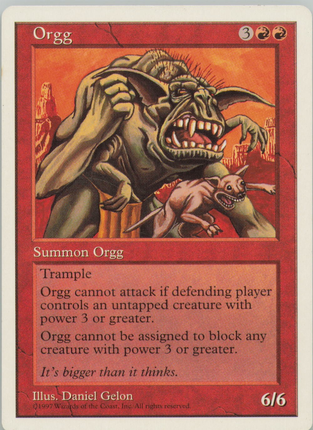 ORGG R FIFTH EDITION MAGIC: THE GATHERING NM