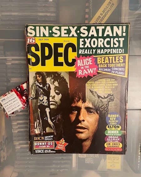 Alice Cooper 16 SPEC Magazine July 1974 Cover Story ELVIS Osmonds David Cassidy - Image 1 of 1