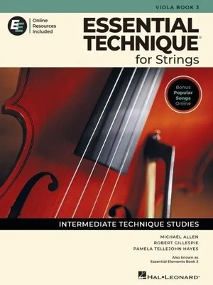 Essential Technique for Strings - Viola Book 3 with Online Resources | Englisch
