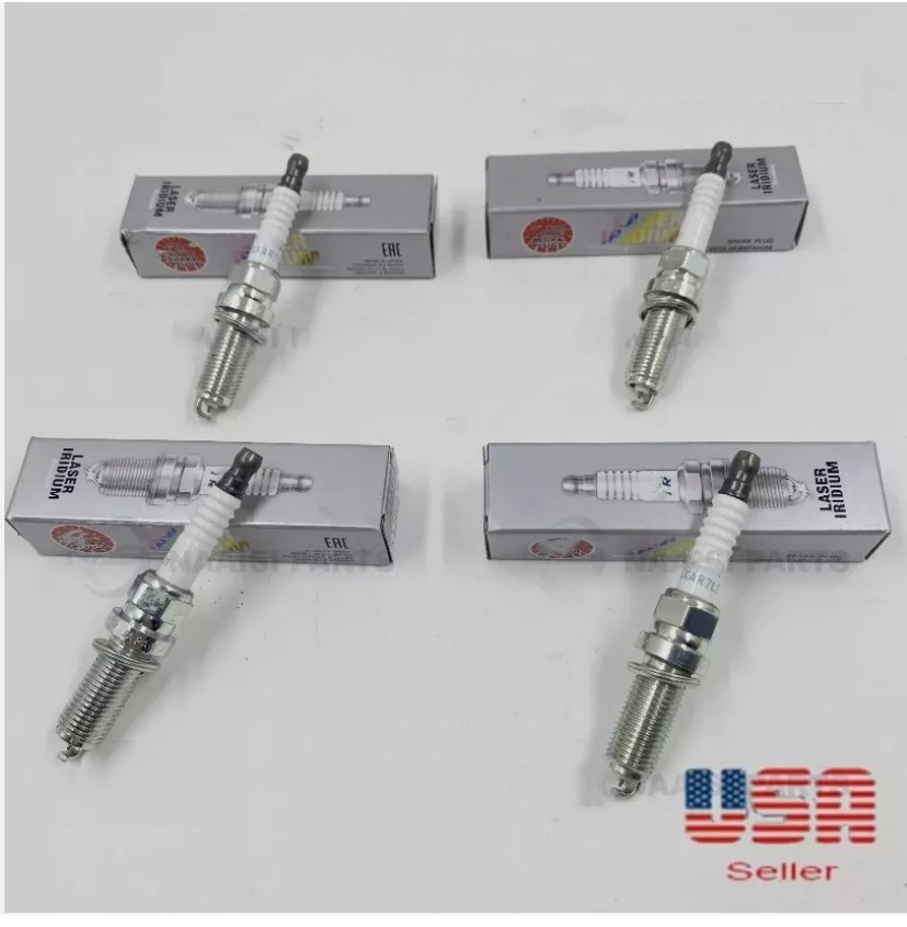 Set of 4 Laser Iridium Spark Plugs ILKAR7L11 For Mazda CX-5 2013-2015 NGK 94124