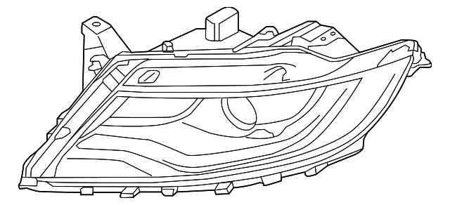 Farol composto genuíno Ford FA1Z-13008-P - Imagem 2 de 3