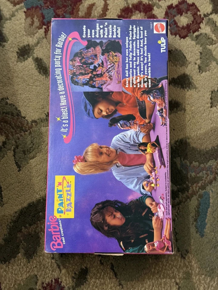 Винтажная 1993 «Краска и ослепление» РЕДКАЯ рыжая кукла Barbie совершенно новая в коробке 10057 - Изображение 2 из 3