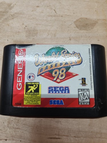 World Series Baseball 98. NEW BATTERY! TESTED! (Sega Genesis, 1997) See my games - Afbeelding 2 van 2