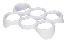 PORTA SEI UOVA DI COLORE BIANCO (4838490100) PER FRIGORIFERI BEKO E ALTRE MARCHE