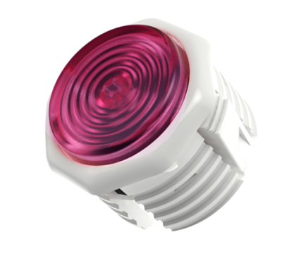 【新品】GamerFinger ボタン Φ30mm（白/ピンク）8個セット Gamerfinger HBFS-30-G3-BUCKLE White (30mm) Cherry MX Silver