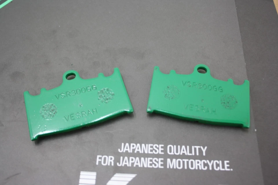 89-92 KAWASAKI NINJA ZX7/R & 1990 ZX11 VESRAH PASTILLAS DE FRENO DELANTERAS HECHAS CON KEVLAR Foto 4 de 4