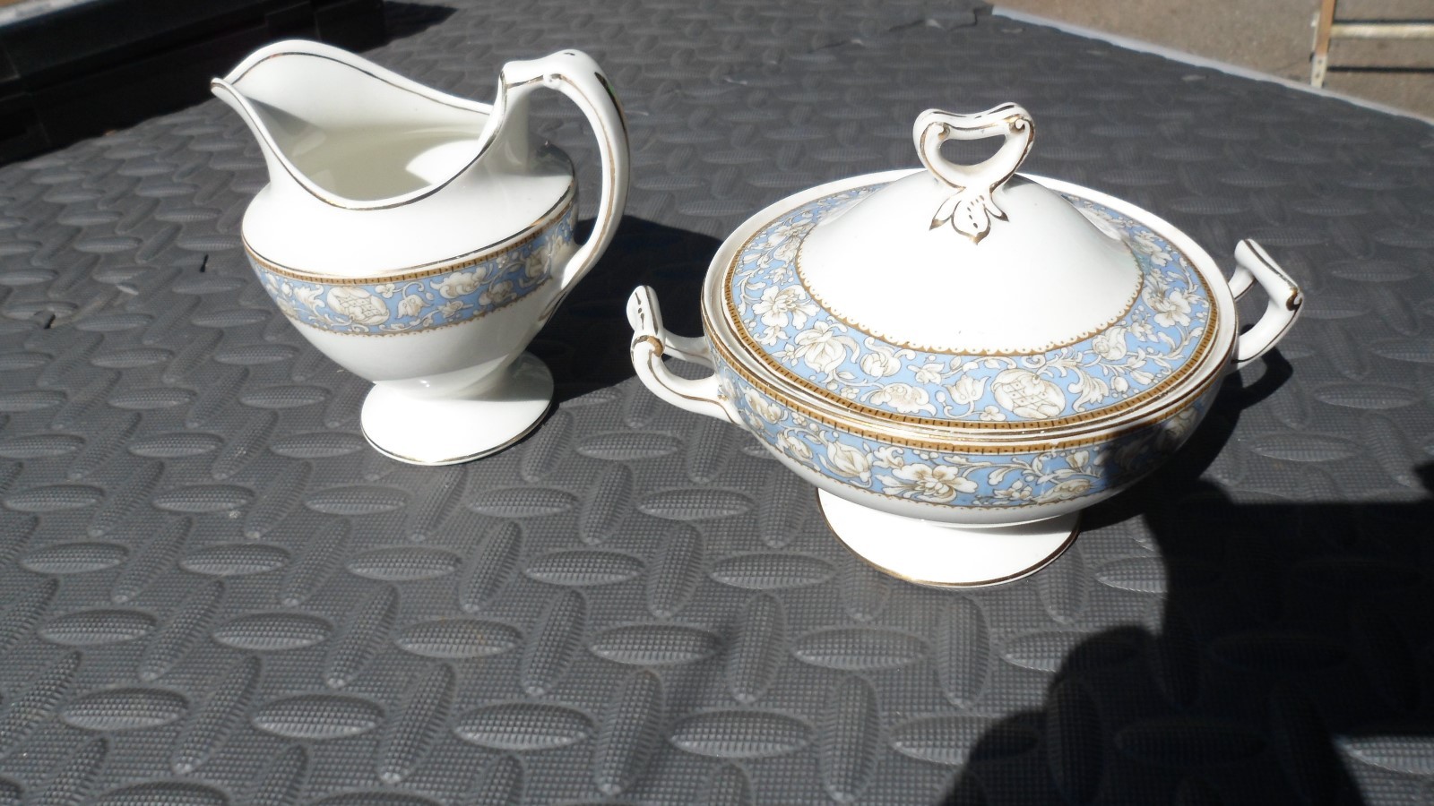 Grindley  Creamer and Covered Sugar Bowl                        